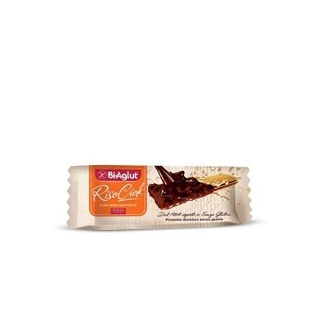 BiAglut Risociok 35 g Snack al Cioccolato Senza Glutine