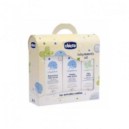 Chicco Baby Moments Set da Bagno con Crema e Colonia per Bambini