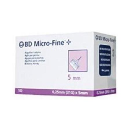 Medifarm BD Microfine 100 Pezzi 5 mm x 31 g Ago per Penna da Insulina