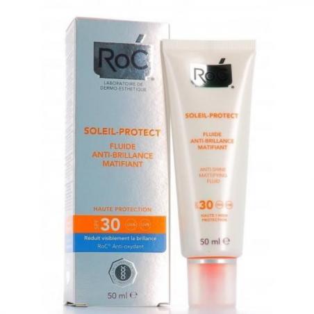 RoC Soleil Protect 50 ml Crema Viso Fluida Anti Lucido Opacizzante Spf 30