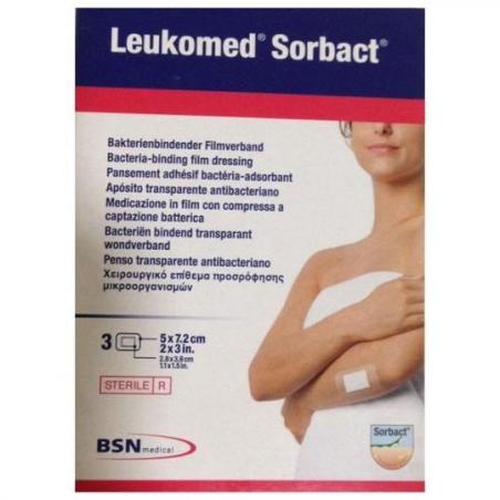LEUKOMED SORBACT 5X7,2CM