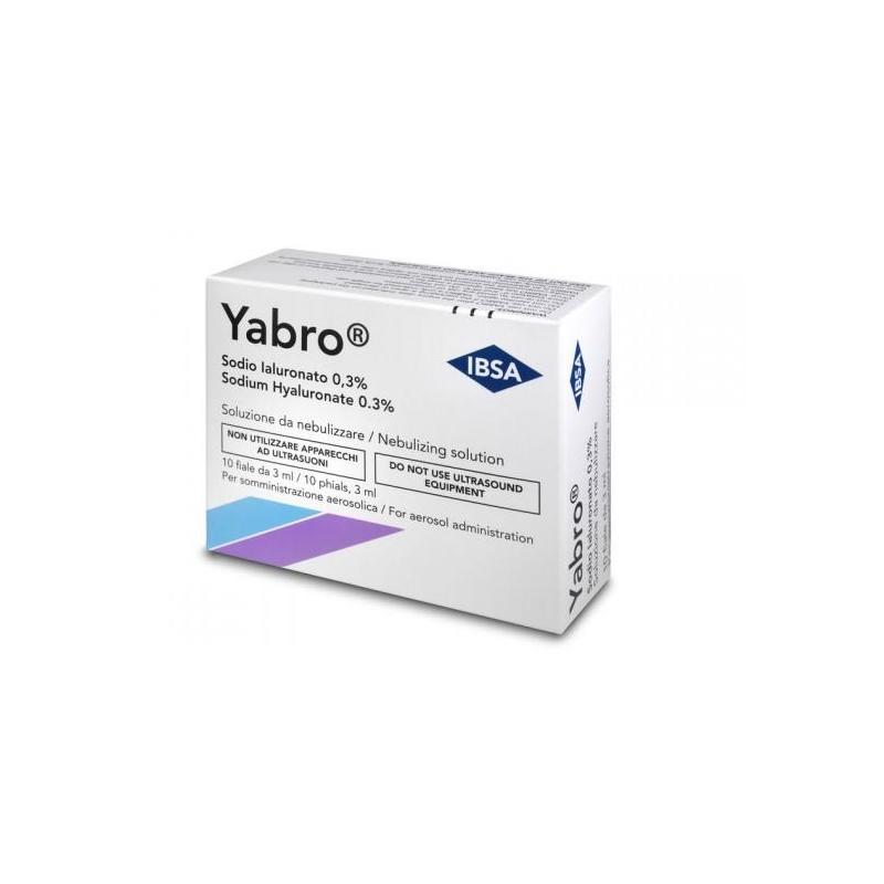Ibsa Yabro 10 Fiale x 5 ml Acido Ialuronico 0,18% Soluzione Aerosol