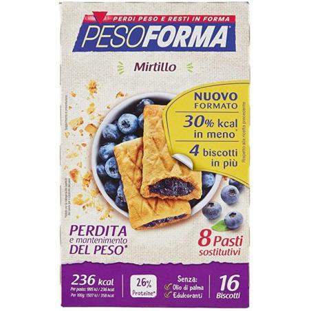 Pesoforma 16 biscotti Gusto Mirtilli