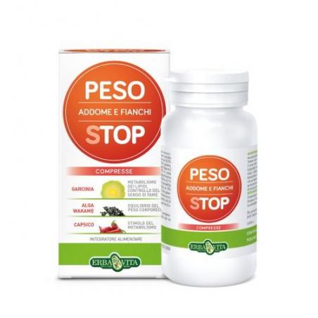 Erba Vita Peso Stop Addome E Fianchi 80 Compresse Integratore Controllo Peso Corporeo