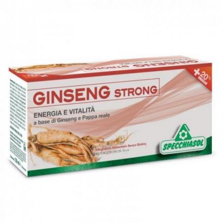 Specchiasol Ginseng Strong 12 Flaconcini x 10 ml Integratore Tonico Mentale