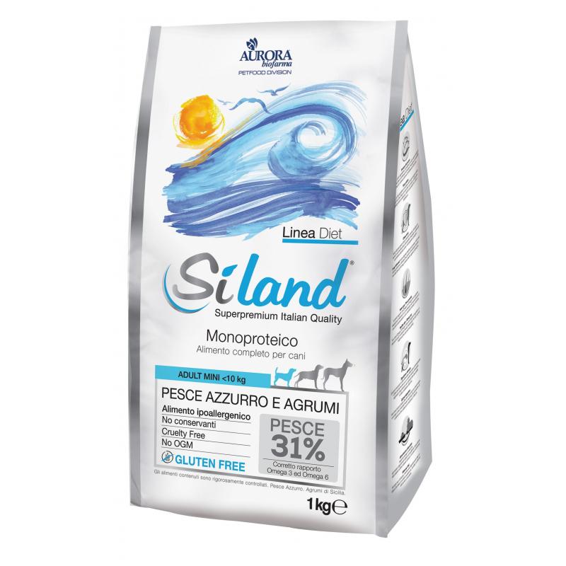 Aurora Biofarma Siland Diet Adult 1 kg Croccantini per Cani Pesce Azzurro e Agrumi