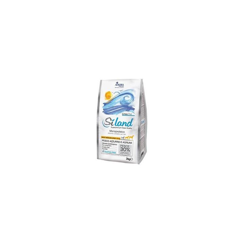 Aurora Biofarma Diet Siland  3 kg Croccantini per Cani Adulti Pesce Azzurro e Agrumi