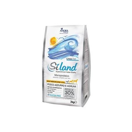 Aurora Biofarma Diet Siland  3 kg Croccantini per Cani Adulti Pesce Azzurro e Agrumi