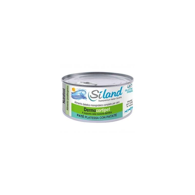 Aurora Biofarma Siland DermoCortipet 155 g Cibo Umido per Cani al Patè di Platessa e Patate