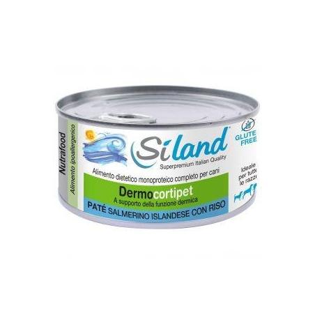 Aurora Biofarma Siland Diet DermoCortipet 155 g Cibo Umido per Cane Gusto Salmone/Riso