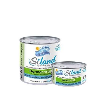 Aurora Biofarma Siland Diet DermoCortipet 310 g Cibo Umido per Cane Gusto Salmone/Riso