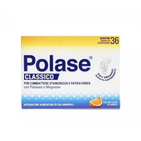 Polase Arancia Integratore per l'Apporto di Sali Minerali 36 Bustine Effervescenti