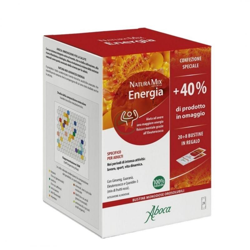 Aboca Natura Mix Advanced Energia integratore energetico 28 bustine