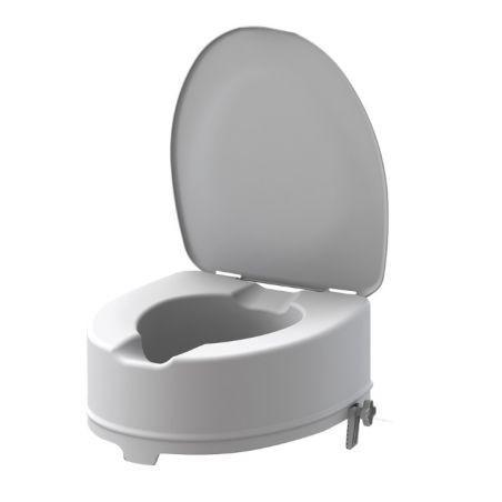 Ausilium rialzo WC con staffe e coperchio