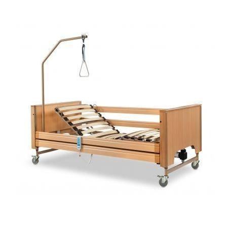 ausilium Letto Elettrico Ad Altezza Variabile con Sponde in Legno