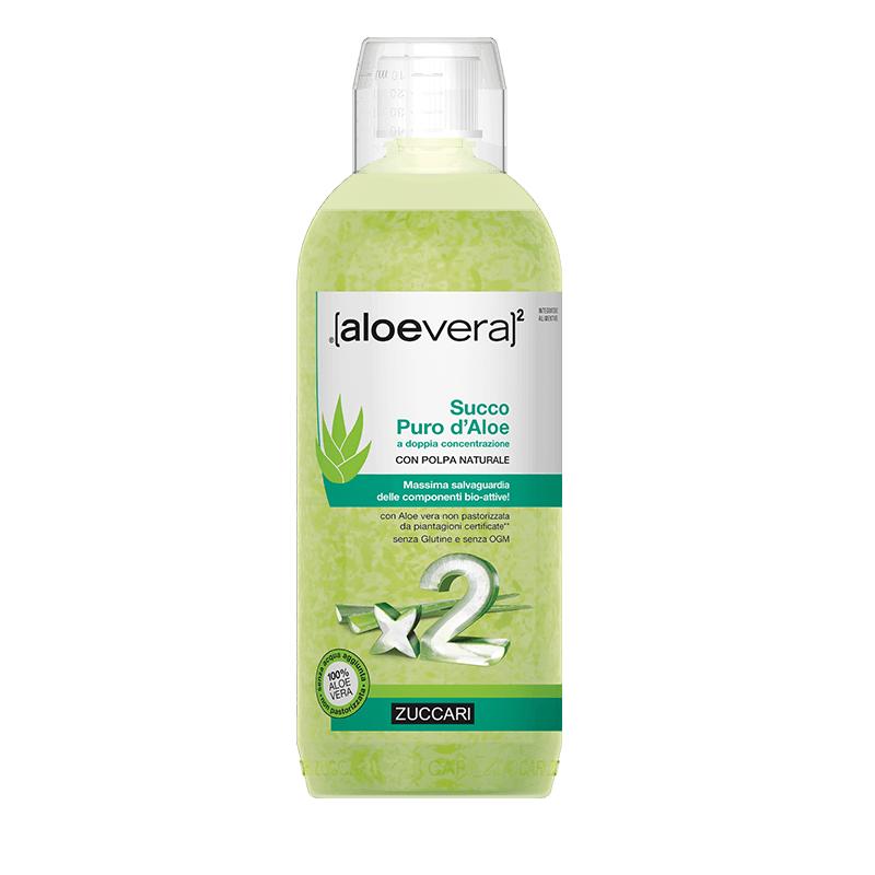 Zuccari Aloevera Succo Puro d'Aloe a Doppia Concentrazione