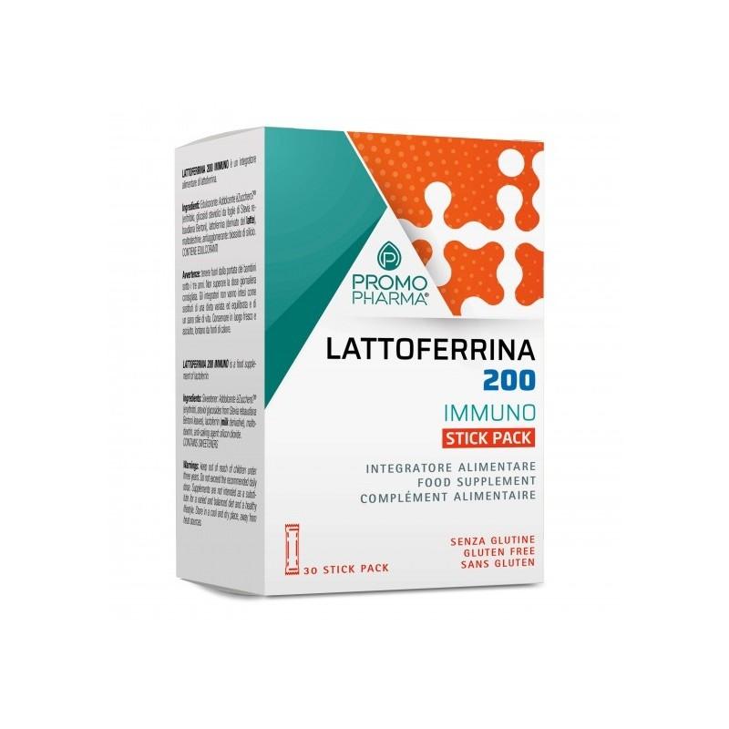 PromoPharma Lattoferrina 200 Immuno integratore contro i virus 30 stick