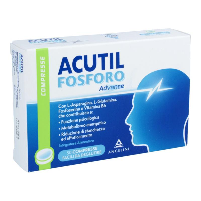 Acutil Fosforo Advance integratore per la concentrazione 50 compresse