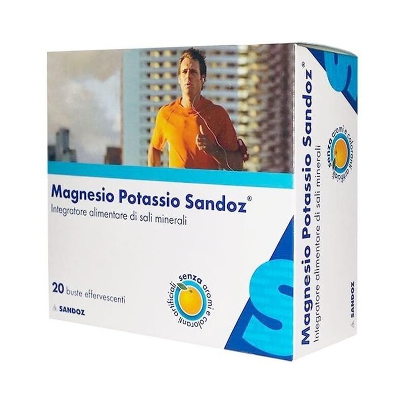 Magnesio e Potassio di Sandoz, confezione da 20 bustine