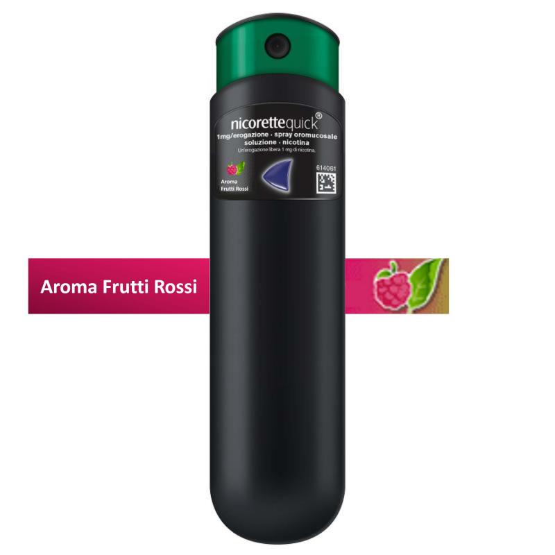 Nicorette Quick Spray 1 Flacone 150D Aroma Frutti Rossi