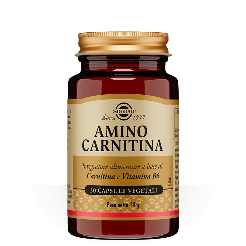 Solgar Amino Carnitina 30 Capsule Integratore benessere fisico e mentale