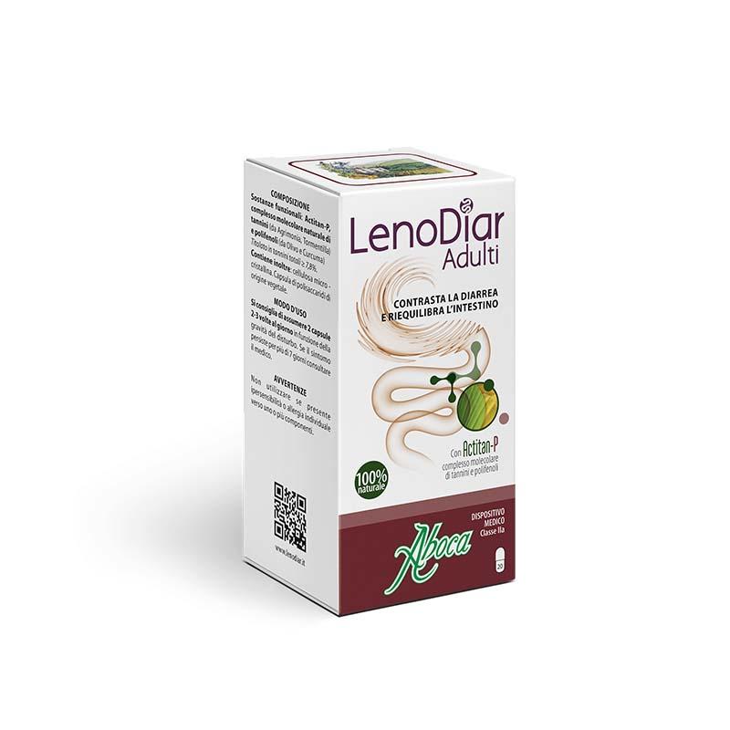 Aboca Lenodiar Adulti per il trattamento della diarrea 20 Capsule 500 Mg