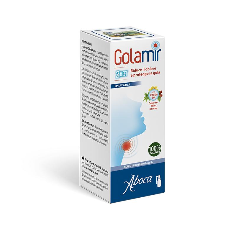 Aboca Golamir 2 ACT 30 ml Spray Infiammazione Gola Adulti
