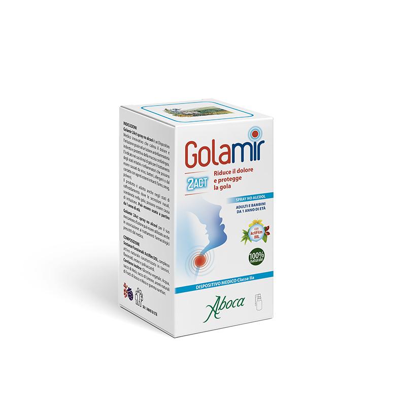 Aboca Golamir 2ACT 30 ml Spray gola adulti e bambini