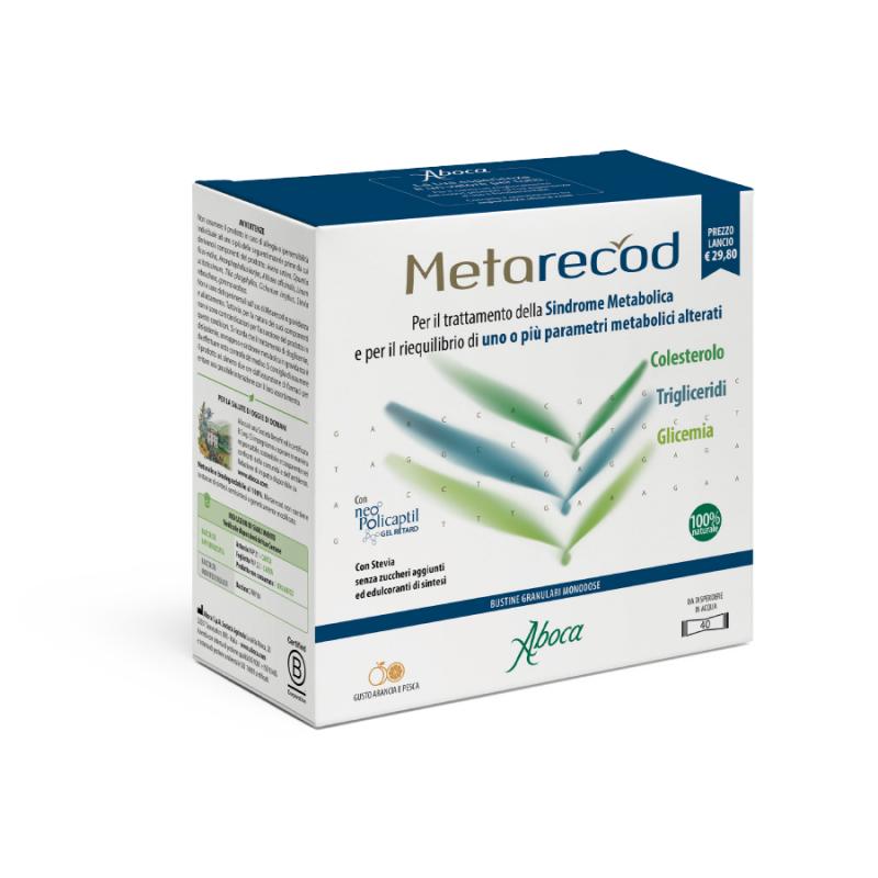 Aboca Metarecod per normalizzare il metabolismo 40 bustine