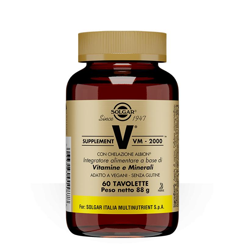 Solgar Supplement VM 2000 Integratore Multivitaminico 60 Tavolette