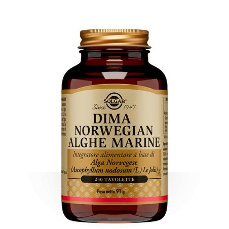 Solgar Dima Norwegian Alghe Marine 250 Tavolette Integratore alimentare