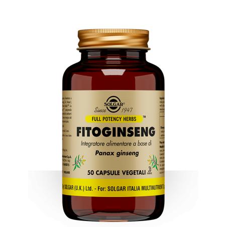 Solgar Fitoginseng 50 Capsule Integratore contro l'affatticamento