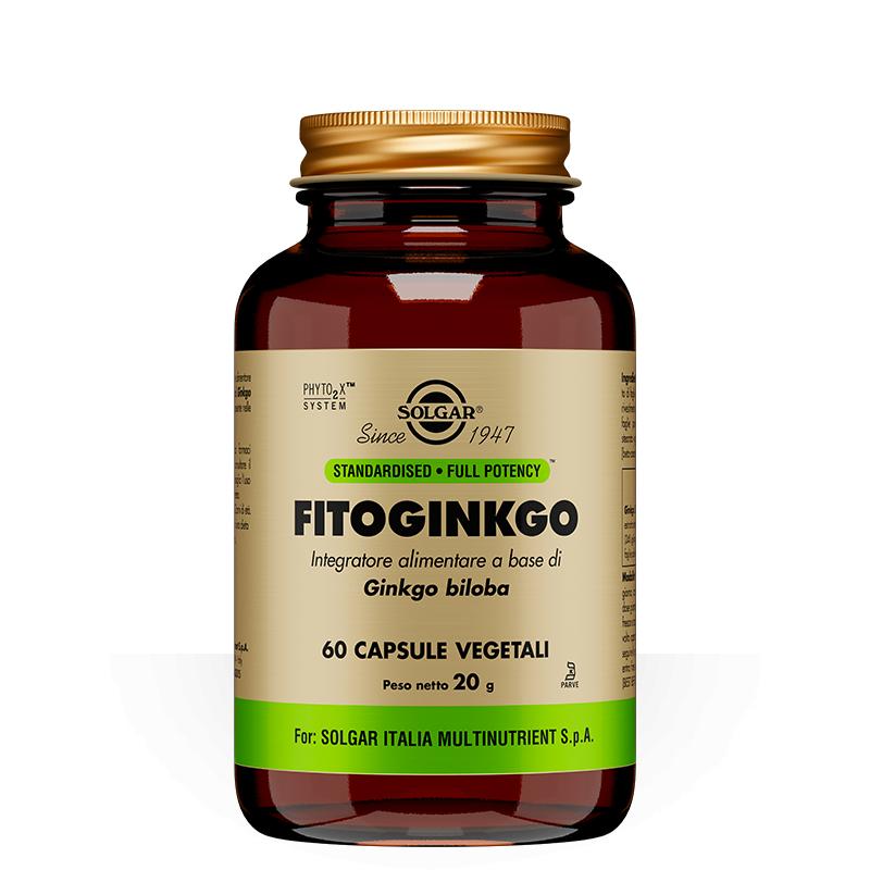 Solgar Fitoginkgo integratore alimentare 60 capsule vegetali