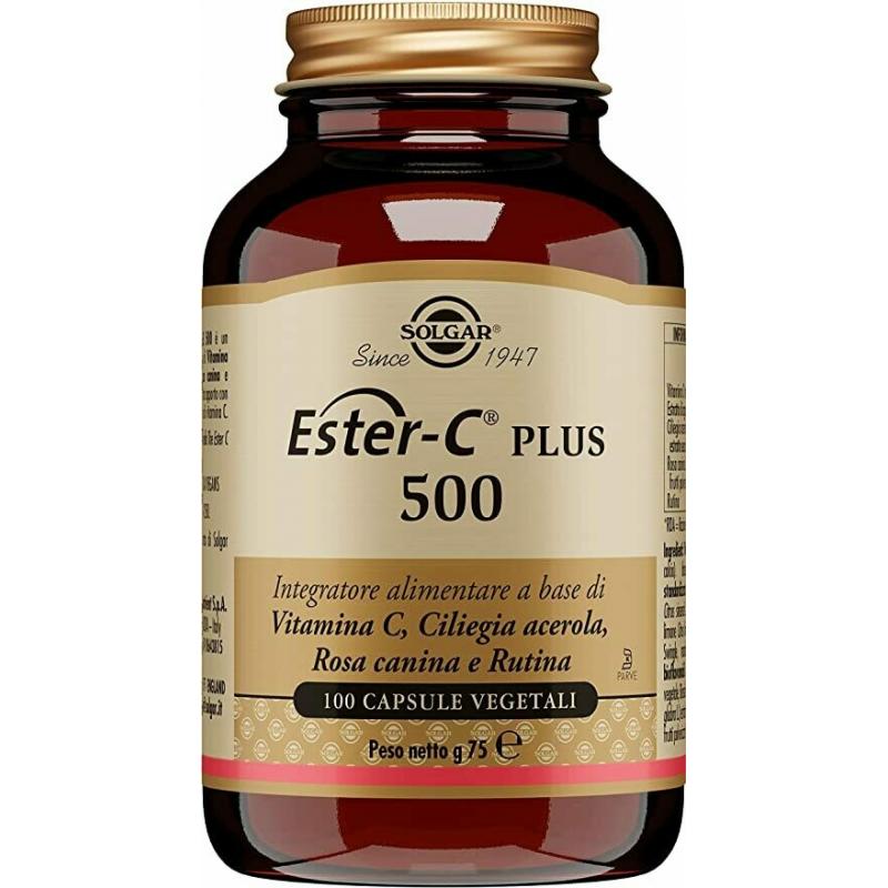 Solgar Ester C Plus 500 Per Il Sistema Immunitario 100 Capsule