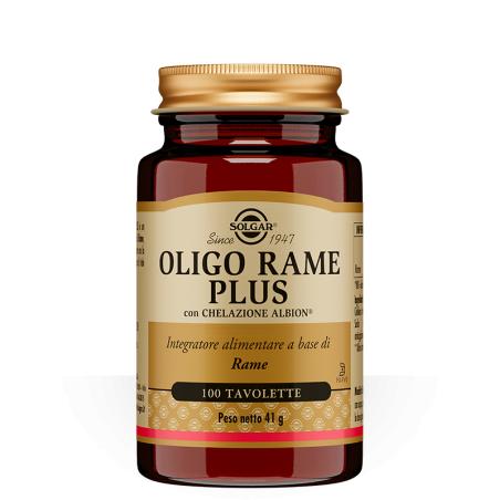 Solgar Oligo Rame Plus integratore alimentare 100 tavolette