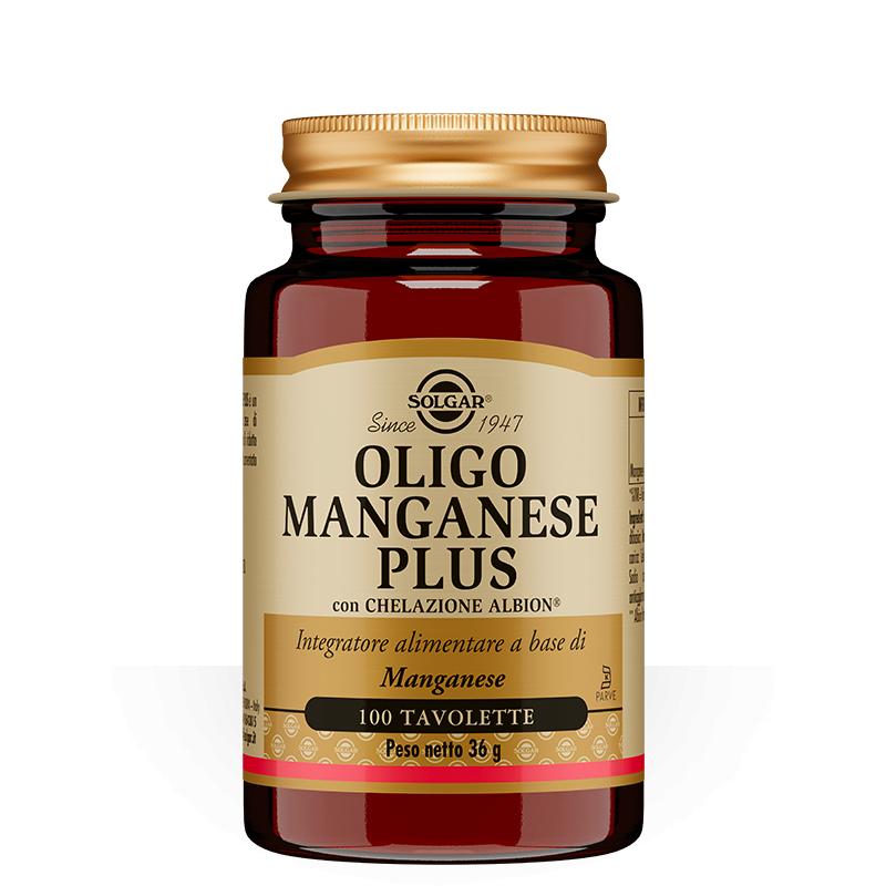Solgar Oligo Manganese Plus integratore alimentare 100 tavolette