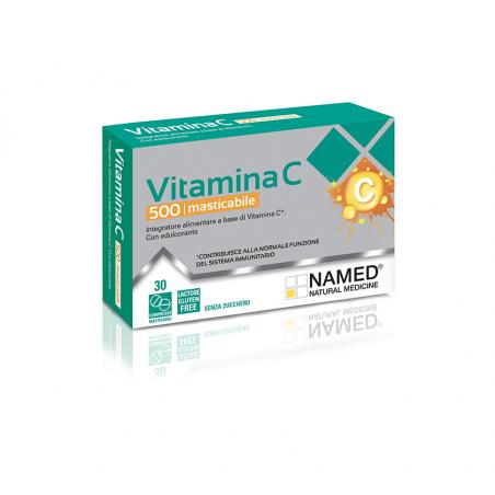 Named Vitamina C 500 per il sistema immunitario 30 compresse masticabili