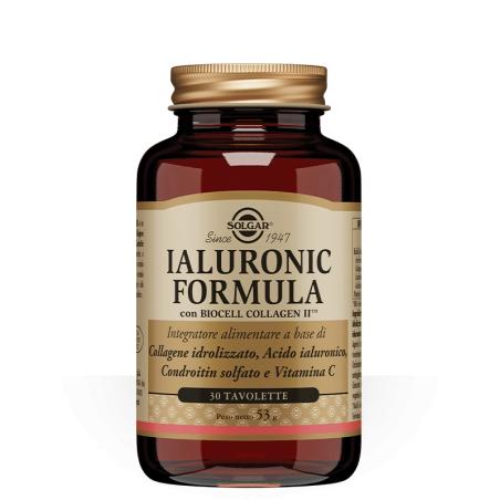 Solgar Ialuronic Formula integratore anti-age 30 tavolette