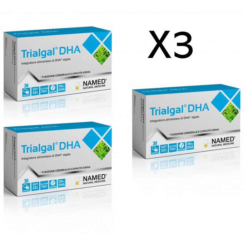 Trialgal DHA Integratore per Favorire la Funzione Cerebrale 90 Capsule 3X30