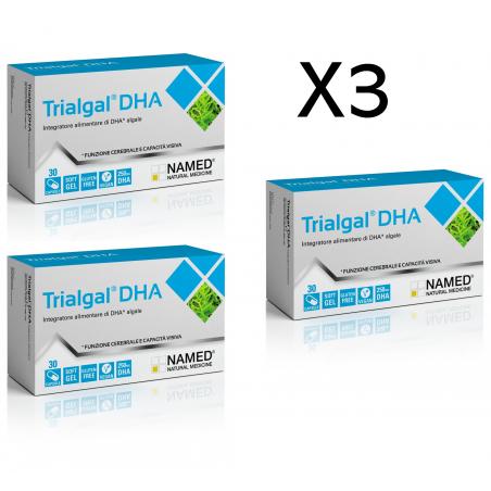 Trialgal DHA Integratore per Favorire la Funzione Cerebrale 90 Capsule 3X30