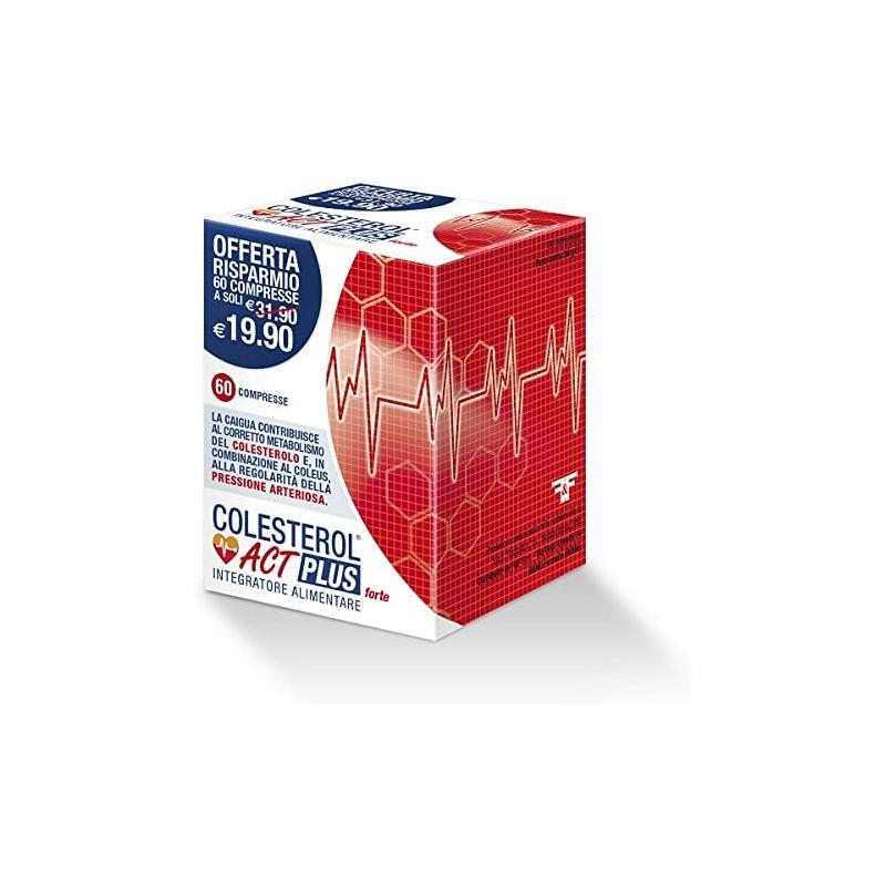 F&F Colesterol Act Plus Integratore per il Metabolismo del Colesterolo e la Salute Cardiovascolare 60 Compresse F&F Colesterol Act Plus Integratore per il Metabolismo del Colesterolo e la Salute Cardiovascolare 60 Compresse