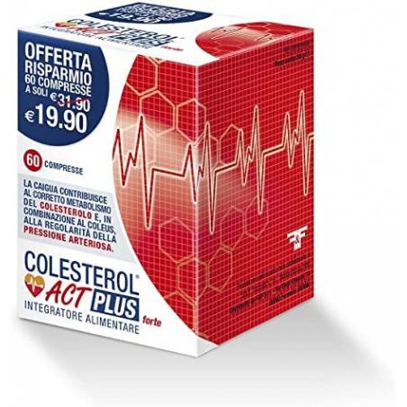 F&F Colesterol Act Plus Integratore per il Metabolismo del Colesterolo e la Salute Cardiovascolare 60 Compresse