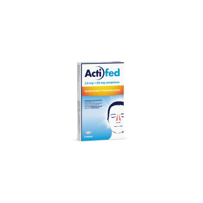 ACTIFED*12 cpr 2,5 mg + 60 mg