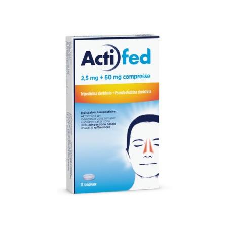 ACTIFED*12 cpr 2,5 mg + 60 mg