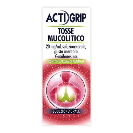 ACTIGRIP TOSSE MUCOLITICO*os soluz flacone 150 ml 20 mg/ml