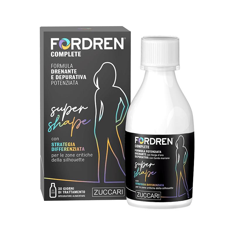 Zuccari Fordren Complete Supershape 300 ml Integratore Depurativo per Combattere la Cellulite