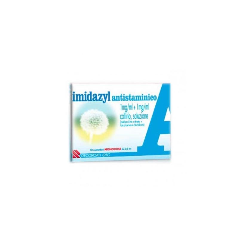 Recordati Imidazyl Antistaminico 10 Monodose Collirio 0,5 Ml 1 Mg/ml + 1 Mg/ml