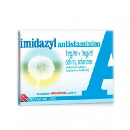 Recordati Imidazyl Antistaminico 10 Monodose Collirio 0,5 Ml 1 Mg/ml + 1 Mg/ml