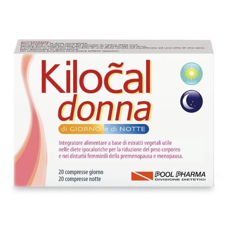 Kilocal Donna di Giorno e di Notte Integratore per Dimagrire 40 Compresse