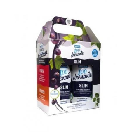 NOVA.100 drenante SLIM con Centella bipack 300+300 ml
